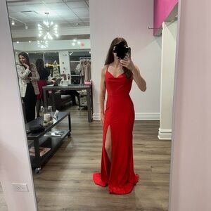 Beautiful True “Poppy” Red floor length dress